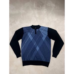 The North Pole Blue & Black Pullover | Large